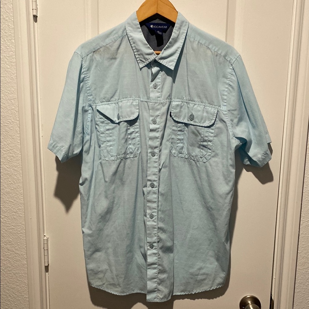 ROCAWEAR Men's Light Blue Shirt